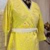 lemon-green-wrap-around-kurti-dress-ethnic-wear-cotton-embroidery