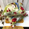 Set of Tropical Parrot Paradise Embroidered Cushion Covers Stacked - Colorful Parrot and Floral Design for Living Room Decor