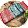 Sea Green Banarasi Saree Styling Inspiration Sea Green Banarasi Saree styled with matching jewellery and blouse